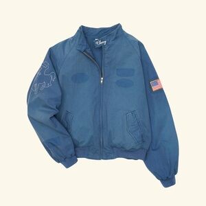 Cherry LA Championship Jacket in Sun Faded Blue size S